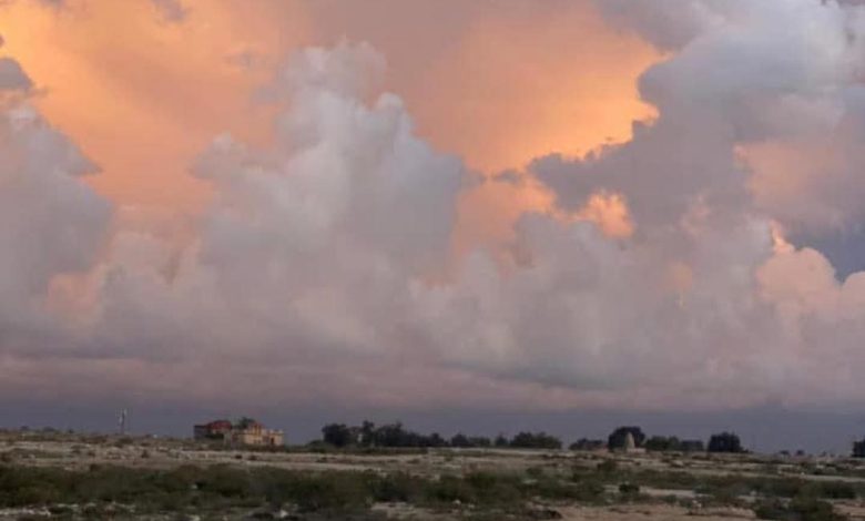 أمطار على عدة ولايات يوم 9 و 10 يونيو الجاري