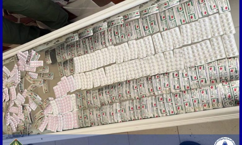 الدرك الوطني يحبط محاولة تهريب 2790 قرصًا من المؤثرات العقلية عبر معبر روصو