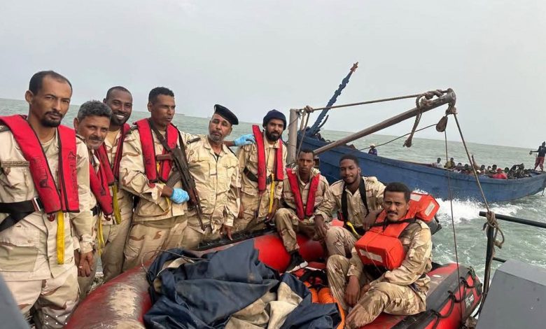 خفر السواحل ينقذ 42 مهاجراً قبالة نواذيبو