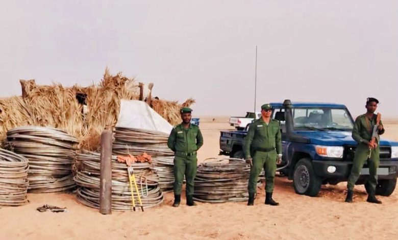 الدرك يوقف عصابة متهمة بسرقة 4 كلم من أسلاك خط الجهد العالي بين نواكشوط وأزويرات